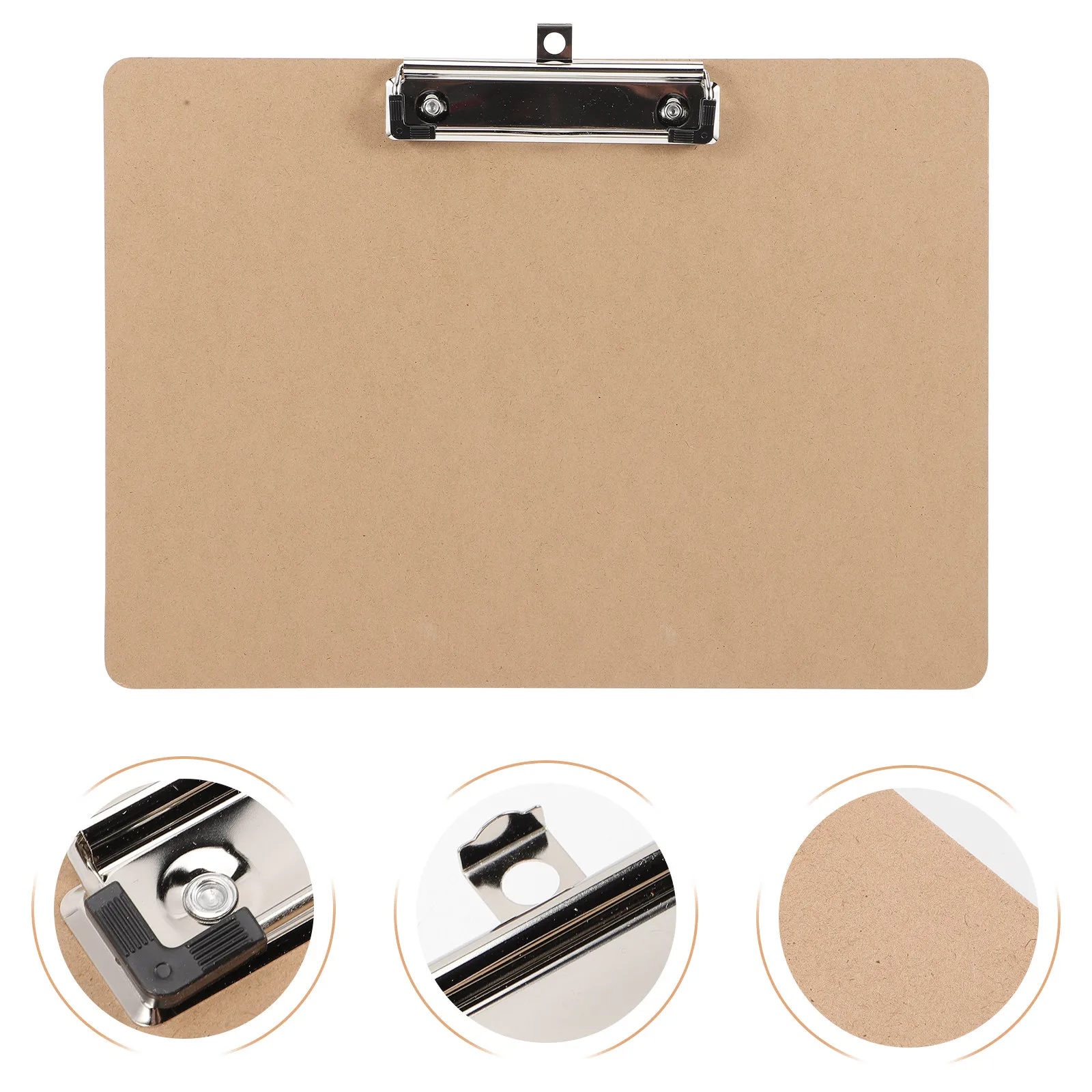 

2Pcs Thickened Writing Clipboard Portable Office File Clip Document Organizer Multi Function Writing Support Board for School