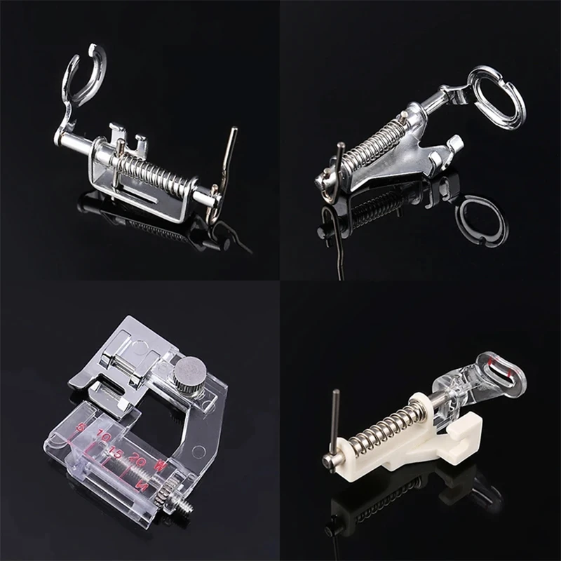 82PCS Sewing Machine Presser Foot Press For Brother Singer Kit Braiding Blind Stitch Overlock Zipper Ruler Parts