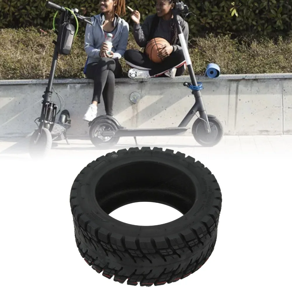 Durable 100/65-6.5 Electric Scooter Tire Explosion-Proof Shock Absorbing 11 Inch Tire Rubber Black Anti Slip Tire Rainy Day Use