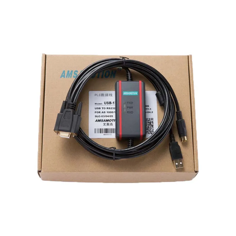 AMSAMOTION is applicable to Rockwells AB full series PLC programming cable USB-1761-1747-CP3 download data cable