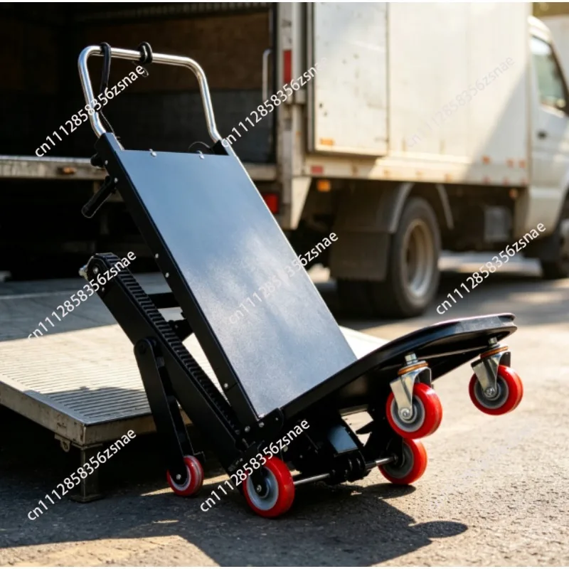 Folding Hand Trolley MobileTool Electric Stair Climbing Machine Vehicle Cargo Handling  Up And Down Stair Climber
