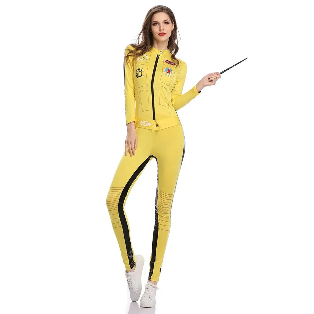 Beatrix Kiddo Cosplay Costume Kung Fu Jumpsuit for Women Halloween Carnival Mardi Gras Costumes