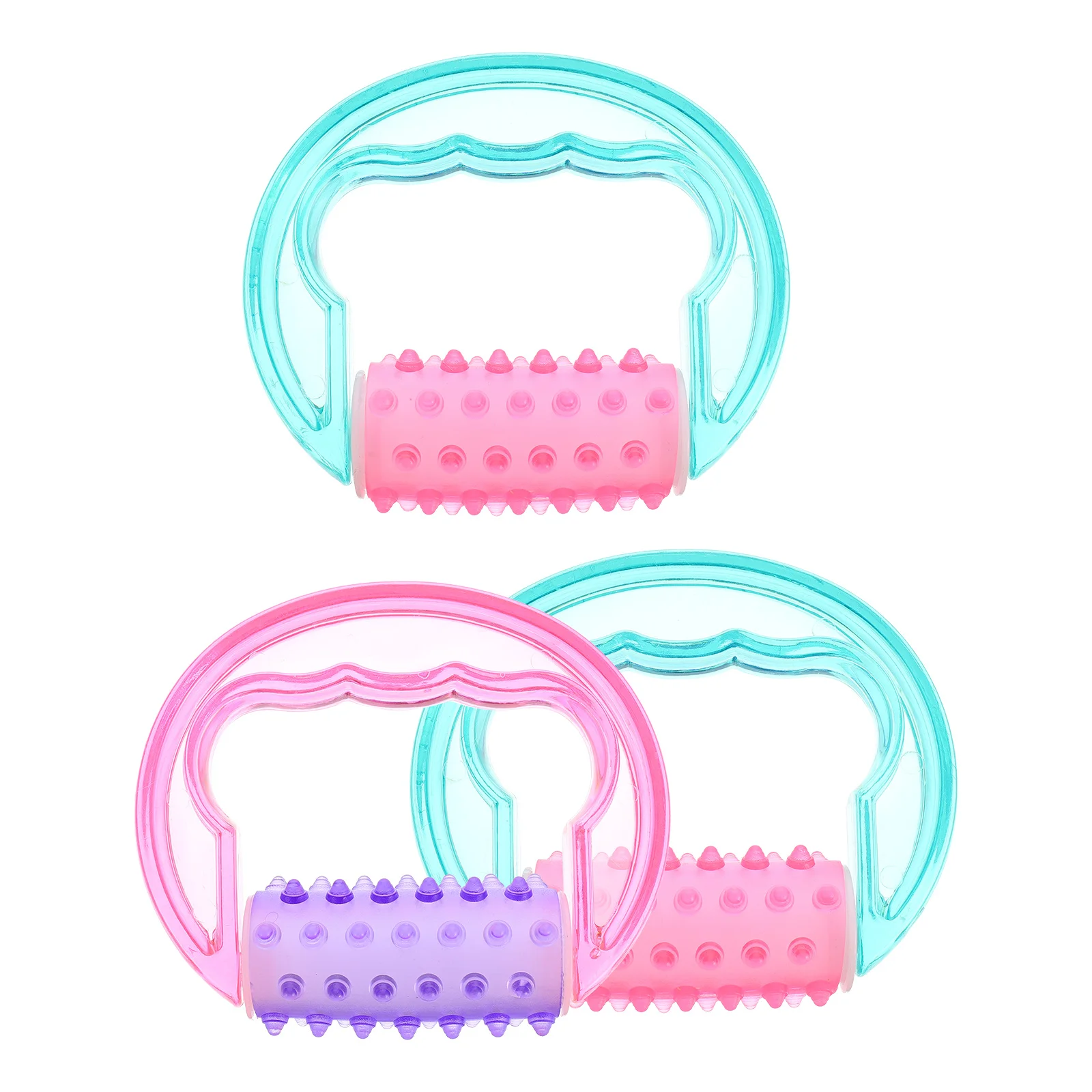 3pcs Manual Massager Roller For Body Muscle Pain Relief, Handheld Cellulite Remover For Legs Arms Neck, Fat Massage Tool
