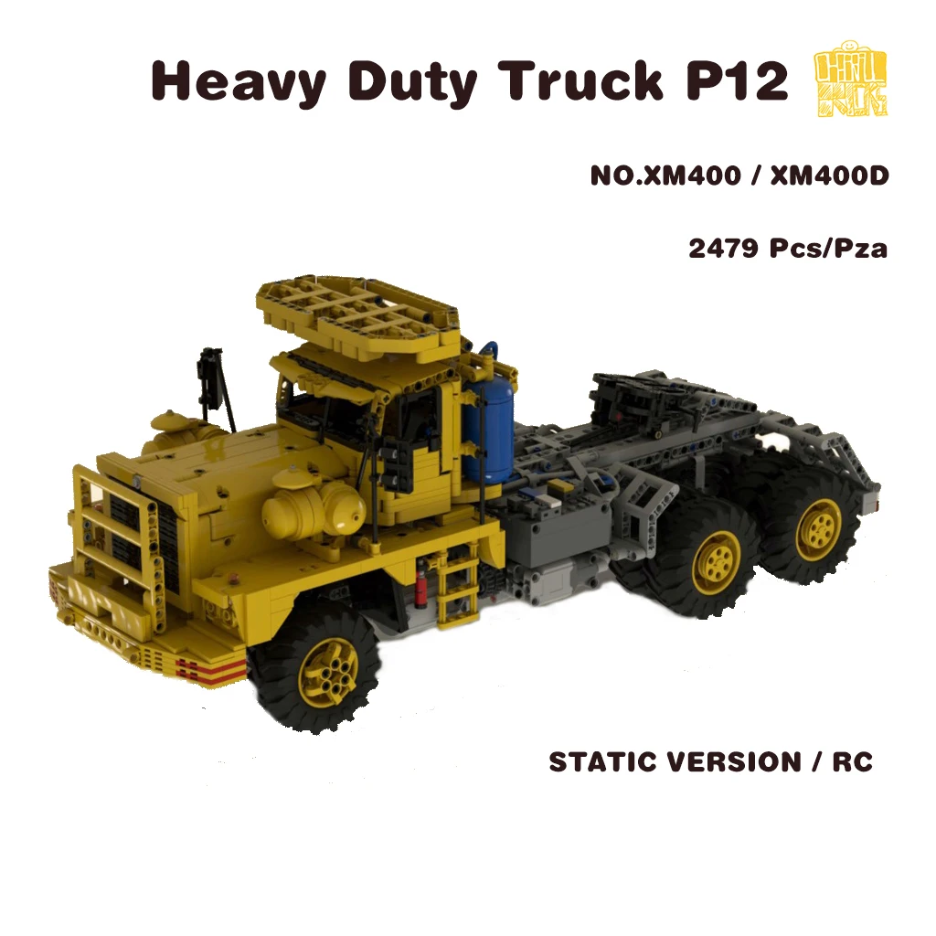 

MOC XM400 Heavy Duty Truck P12Model With PDF Drawings Building Blocks Bricks DIY Birthday Christmas Gifts