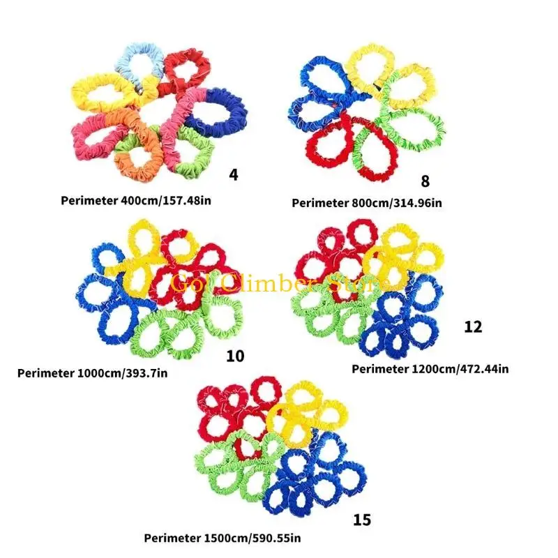 Q84C Elastic Fleece Cooperative Stretchy Bands Portable Teamwork Latihan Band Integrasi Band Latihan Gerakan Dinamis