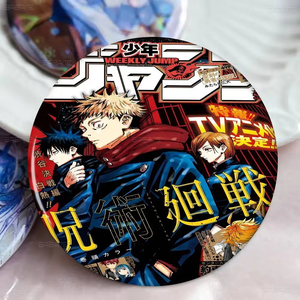 J-Jujutsu K-Kaisen أنيمي جديد دبابيس لينة زر دبوس مضحك سخيف Gnarpy على لوح التزلج ميمي شارة ألعاب جمع الهدايا #3