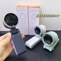 New High-Speed Turbo Handheld Mini Fan - Portable Neck-Hanging Office Fan with Silent Operation