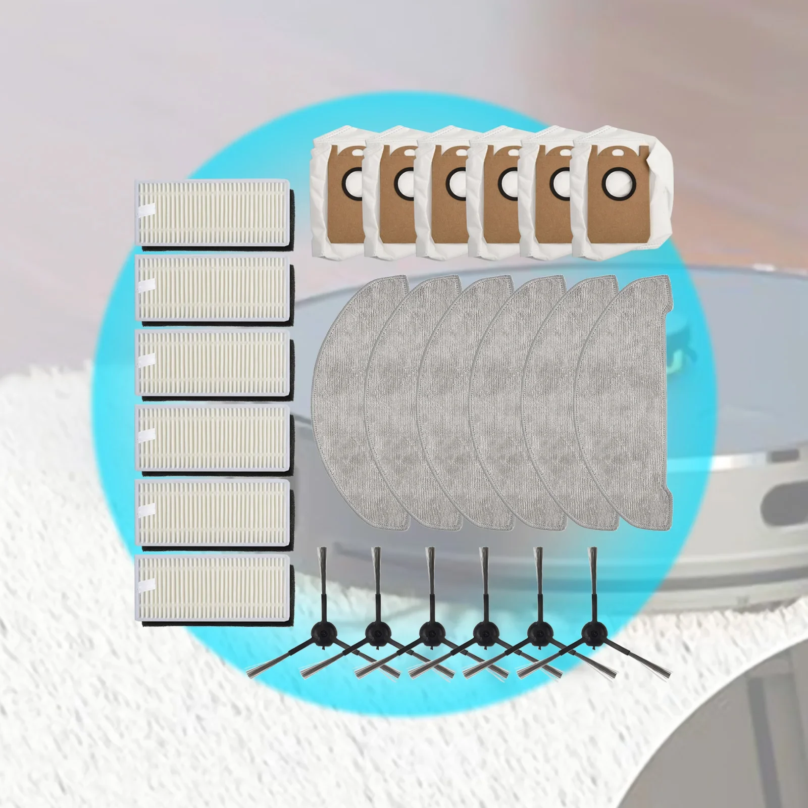 Części zamienne do odkurzacza Filtr szczotki bocznej rolkowej do akcesoriów do odkurzacza robota IMOU RV1 Pro Max