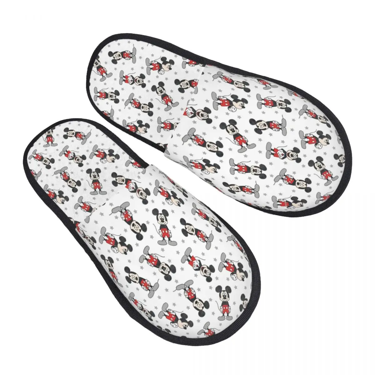 

Custom Mickey Mouse Anime Cartoon Guest Slippers for Hotel Women House Slipper