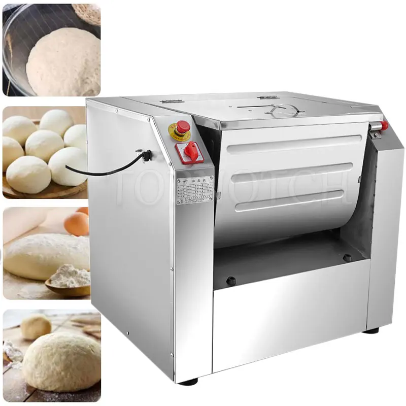 

Stainless Steel Pasta Stirring Food Making Bread 220V Electric Flour Mixers Merchant Dough Kneading Machine