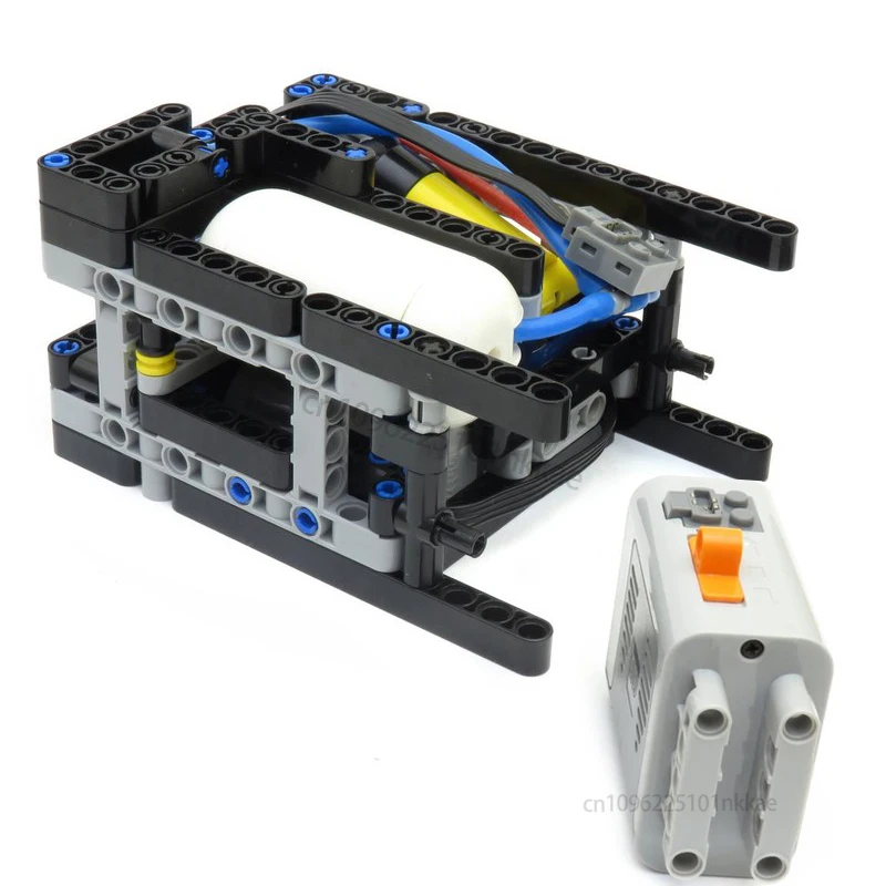 MOC التقنية الهواء الهوائية خزان الهواء المحرك الهوائي ضغط بمحركات اللبنات نموذج لتقوم بها بنفسك تجميع الطوب لعبة طفل هدية #2