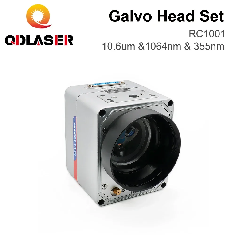 

QDLASER Fiber Laser Scanning Galvo RC1001-R Galvo Head Set 10.6um &1064nm & 355nm 10mm Galvanometer Scanner