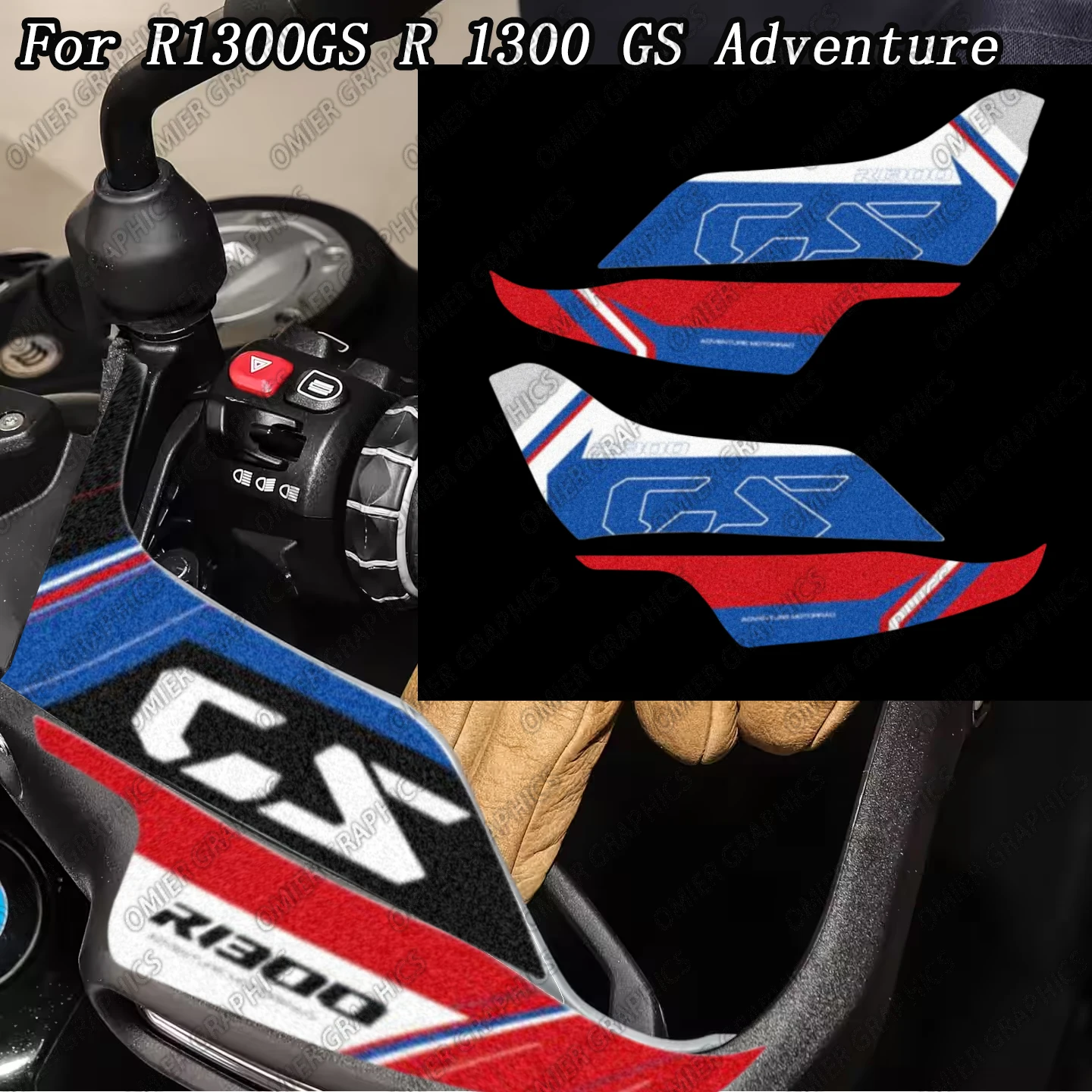 

For R1300GS R 1300 GS Adv Motorcycle Hand Guard Sticker Handguard Shield GS Adventure Decals