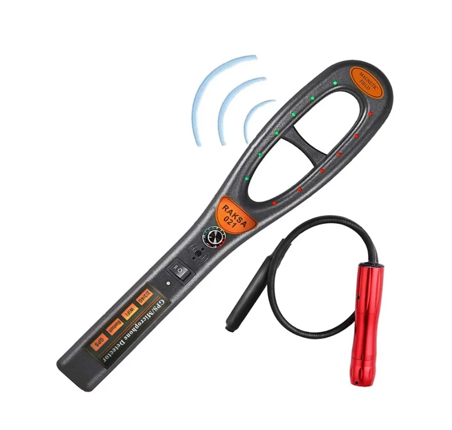 Rak-sa 021 Handheld Security Scanner Wireless Car GPS Signal Detector for Magnet and Detect Wireless RF Signal Detector