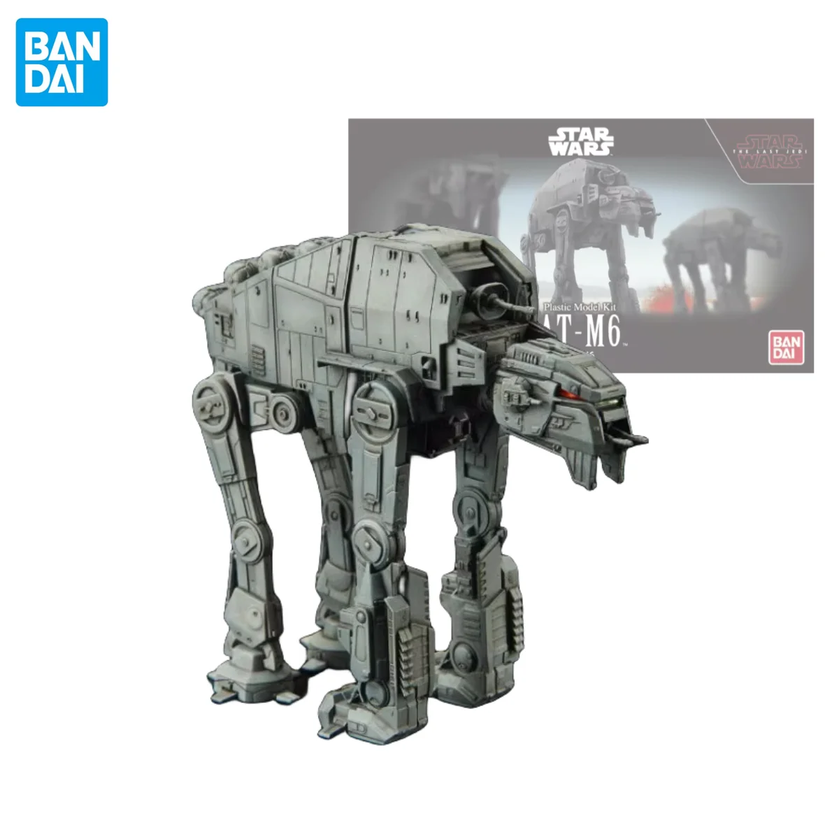 In Stock Bandai Original Star Wars The Last Jedi VEHICLE MODEL AT-M6 All Terrain MegaCaliber Six Assembly Toys Gifts for Kids