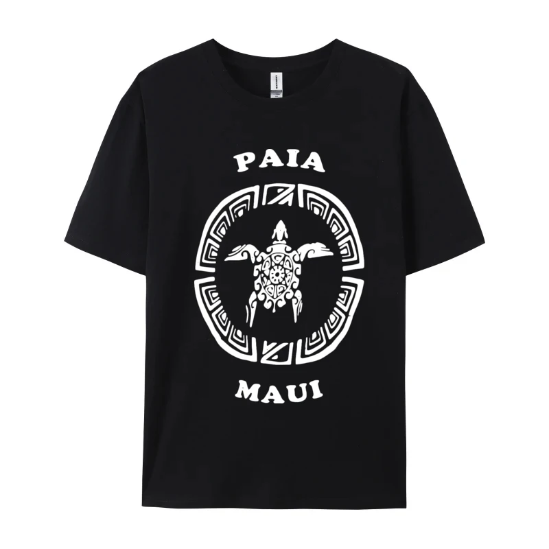 Men's Fashion T-shirt Paia Maui Vintage Vacation Retro Turt T Shirts Crew Neck All Cotton T Shirt 3D Print Free Shippping