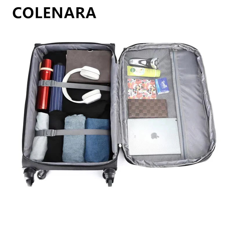COLENARA Large Capacity Suitcase 20 Inches Oxford Cloth Boarding Box 24