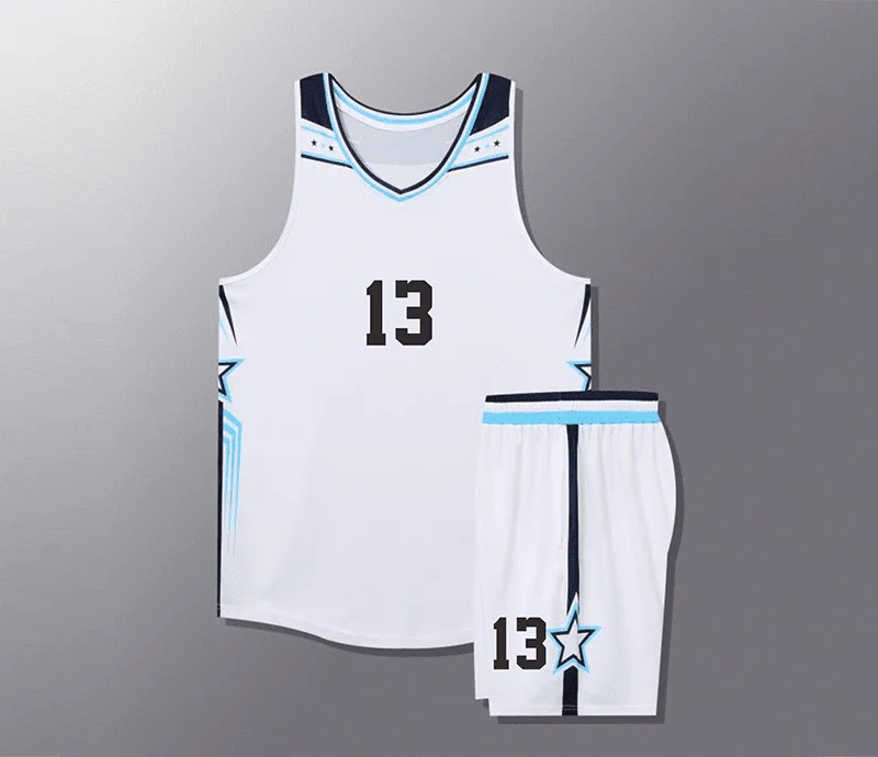 

High Quality Men Basketball Jersey Sets Uniforms kits Cheap college Basketball tracksuits blank basketball training jersey set