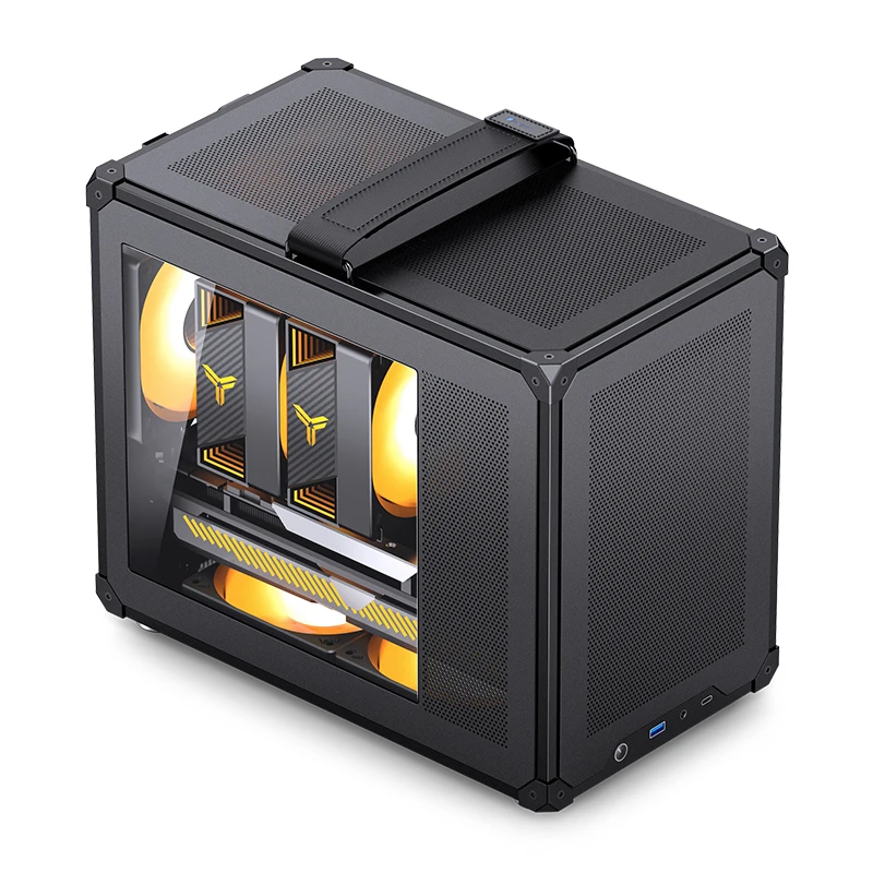 Jonsbo C6 Max Handle Case ITX M-ATX Side transparent Chassis ATX Power Supply Desktop Game Office Small Computer C6 Chassis