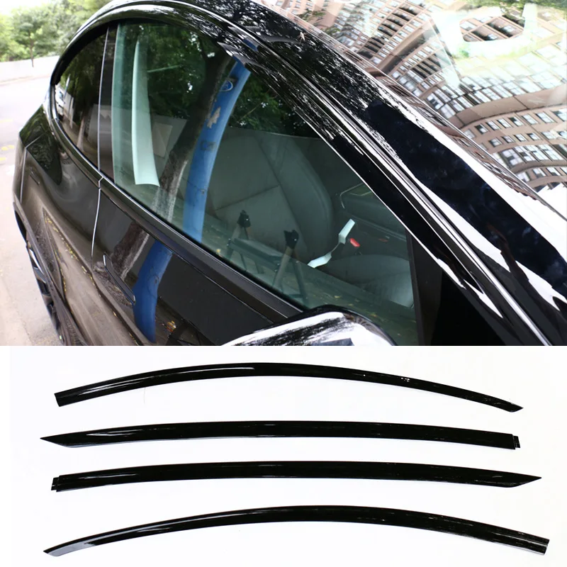 ModelY Rain Shield Car Window Decorative Strip Rain Eyebrow Rain Shield Car Exterior Modification Parts