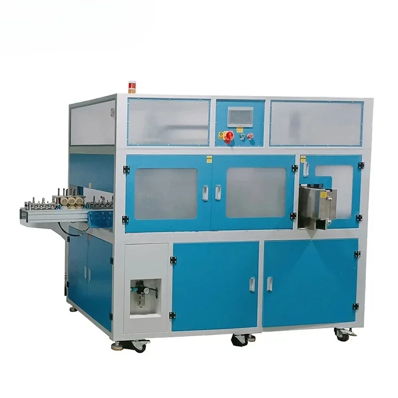 EW-2020-1 Cable Cutting Coiling Tying Bundle With Meter Counting Automatic Wire Cable Cutting Winding Binding Machine