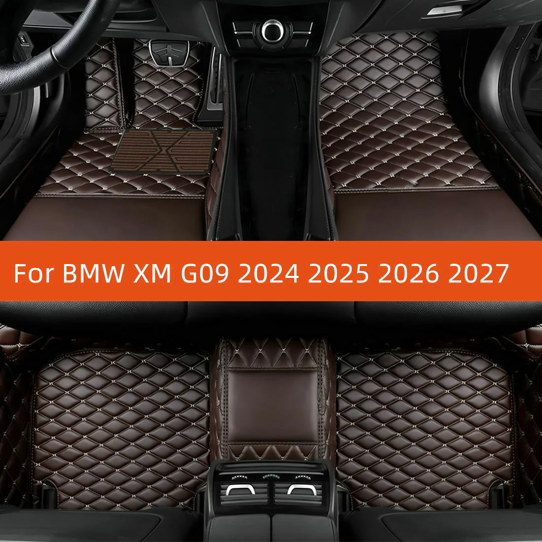 

Custom Leather Car Floor Mat For BMW XM G09 2024 2025 2026 2027 Car Mat Interior Accessories