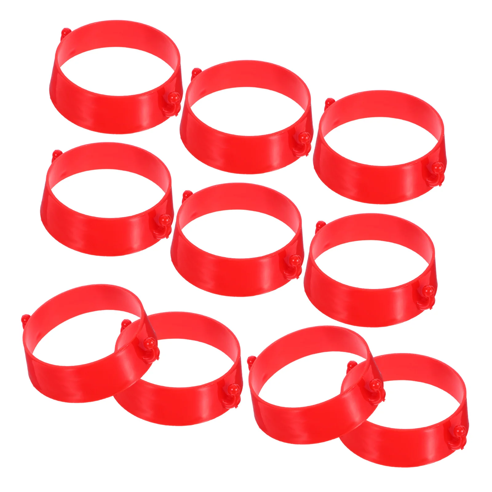 Conectores de cono de carretera, conectores de cadena de plástico para seguridad del tráfico, diseño antideslizante duradero para barreras de estacionamiento, 10 Uds.
