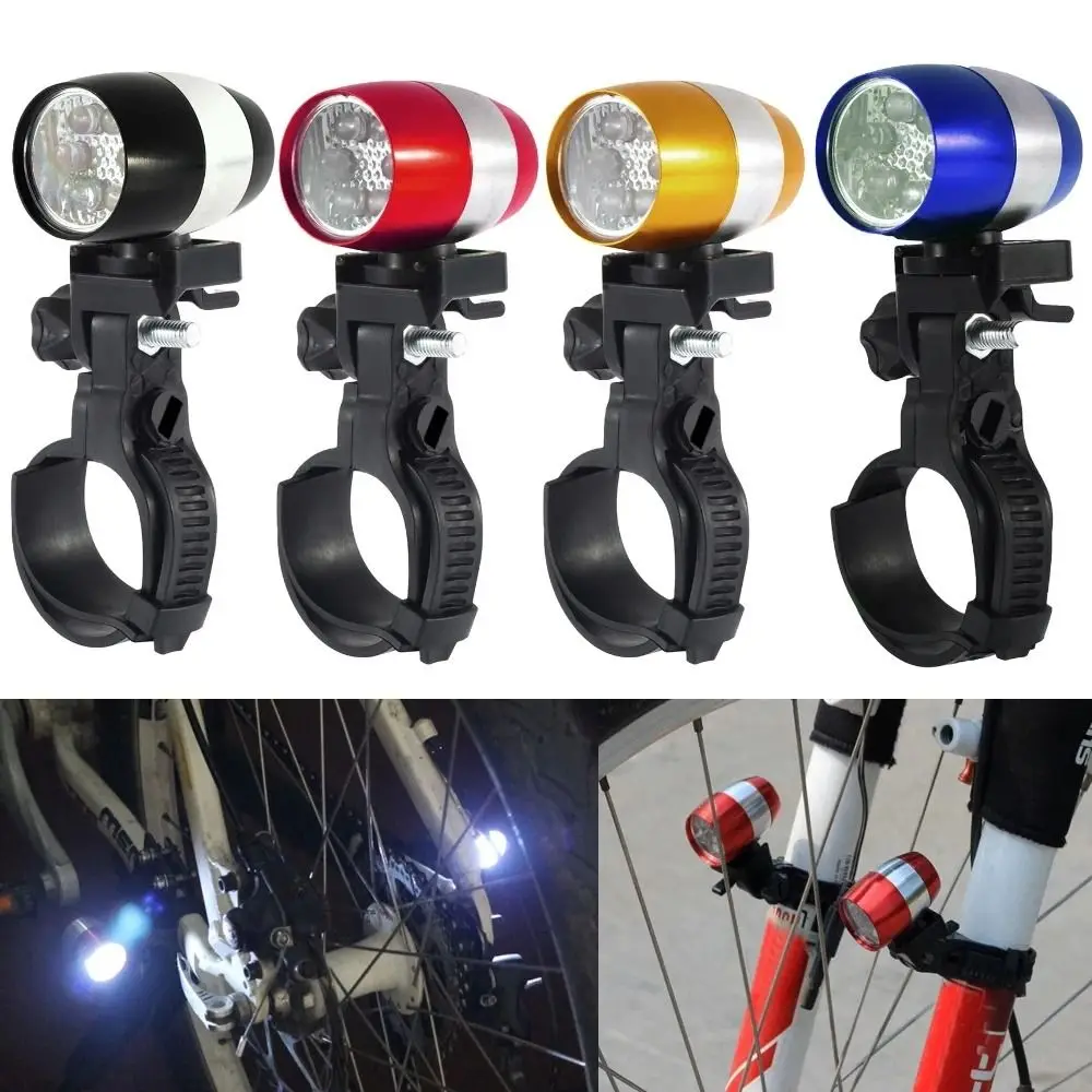 1 PCS 6 LED Bicycle Light Practical Mountain Bike Front Fork Warning Lamp Durable Aluminum Alloy Flashlight