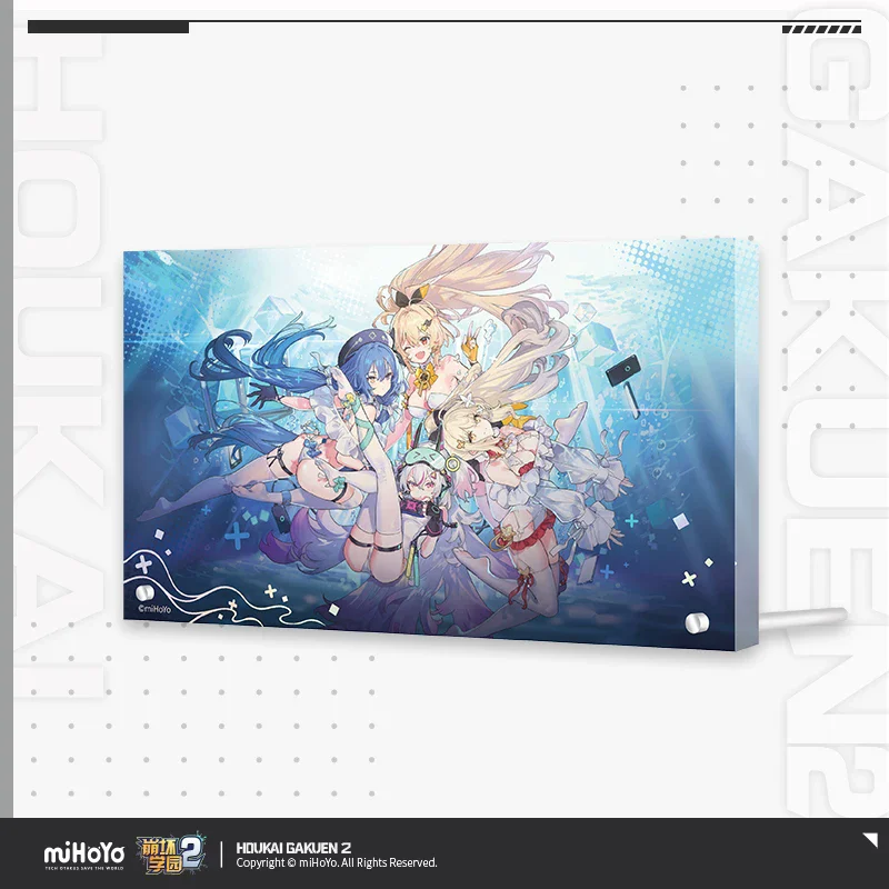 Official Houkai Gakuen 2 Gaming Merchandise Cartoon Characters Character Topic Acrylic Decorative Artwork Halloween Gift