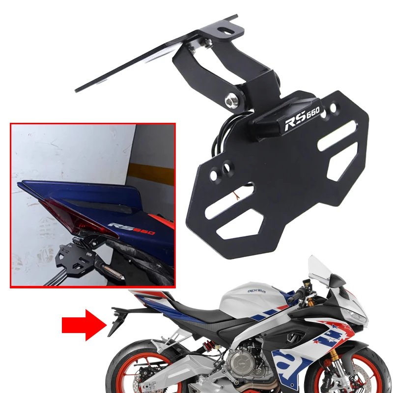 

Motorcycle License Plate Holder Fender Eliminator Registration Bracket Fit For Aprilia RS660 Tuono 660 RSV4 FACTORY 2021-2023