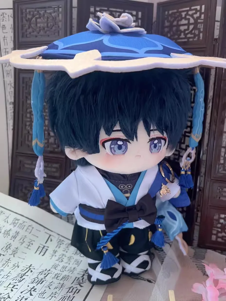 Plushie Genshin Impact Kunikuzushi Wanderer 20cm Doll Toy Body Change Clothes Costume Hat Game Cosplay Kids Gift MM Cute