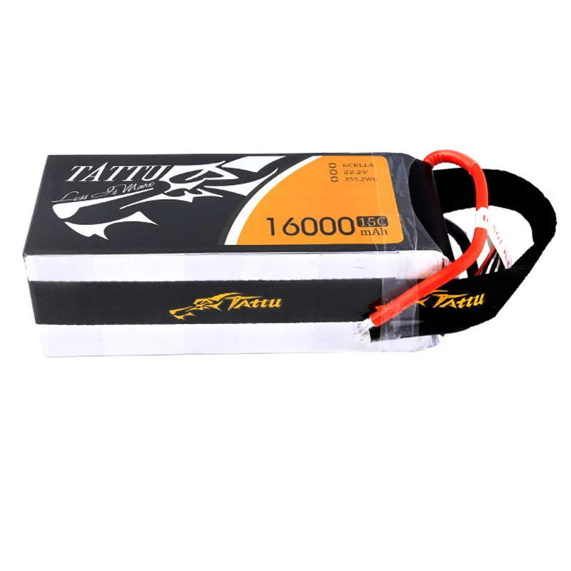 

Hot sale TATTU 16000mAh 15C 22.2V 6S lipo battery for agriculture spraying drone