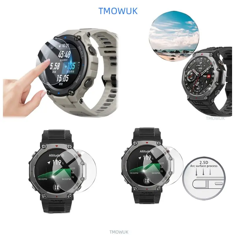 

For Amazfit T-Rex 3Pro TRex 3 Pro Protector Soft TPU Hydrogel Film HD Clear Anti-scratch Watch Protective
