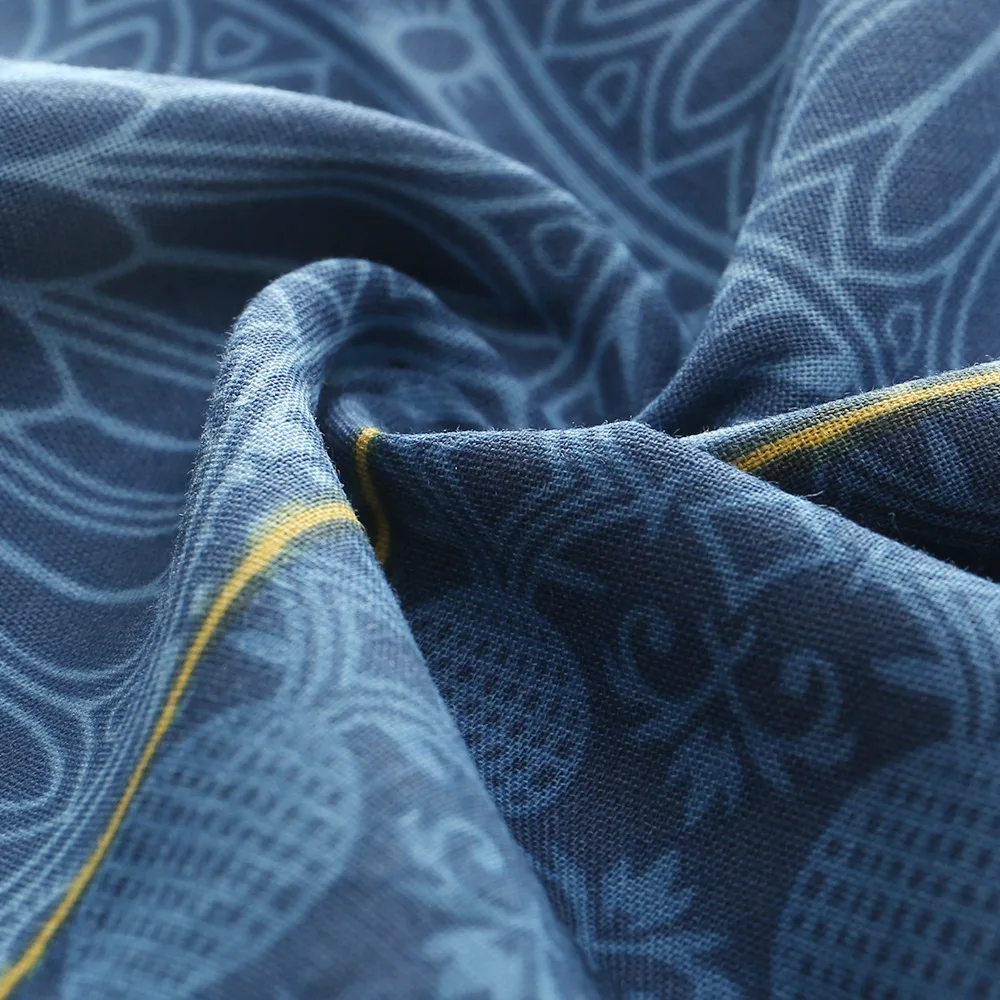 3/6 Buah Sapu Tangan Katun Murni Pria Kuno Nostalgia Retro Musim Panas Tipis Penyerap Air Lap Keringat Persegi 43Cm