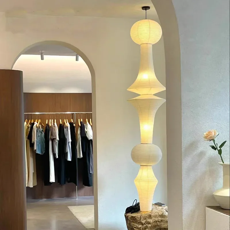 

Nordic LED Rice Paper Pendant Light Decorative Lighting Fixture for Living Room Bedroom Attic Clothing Store Window