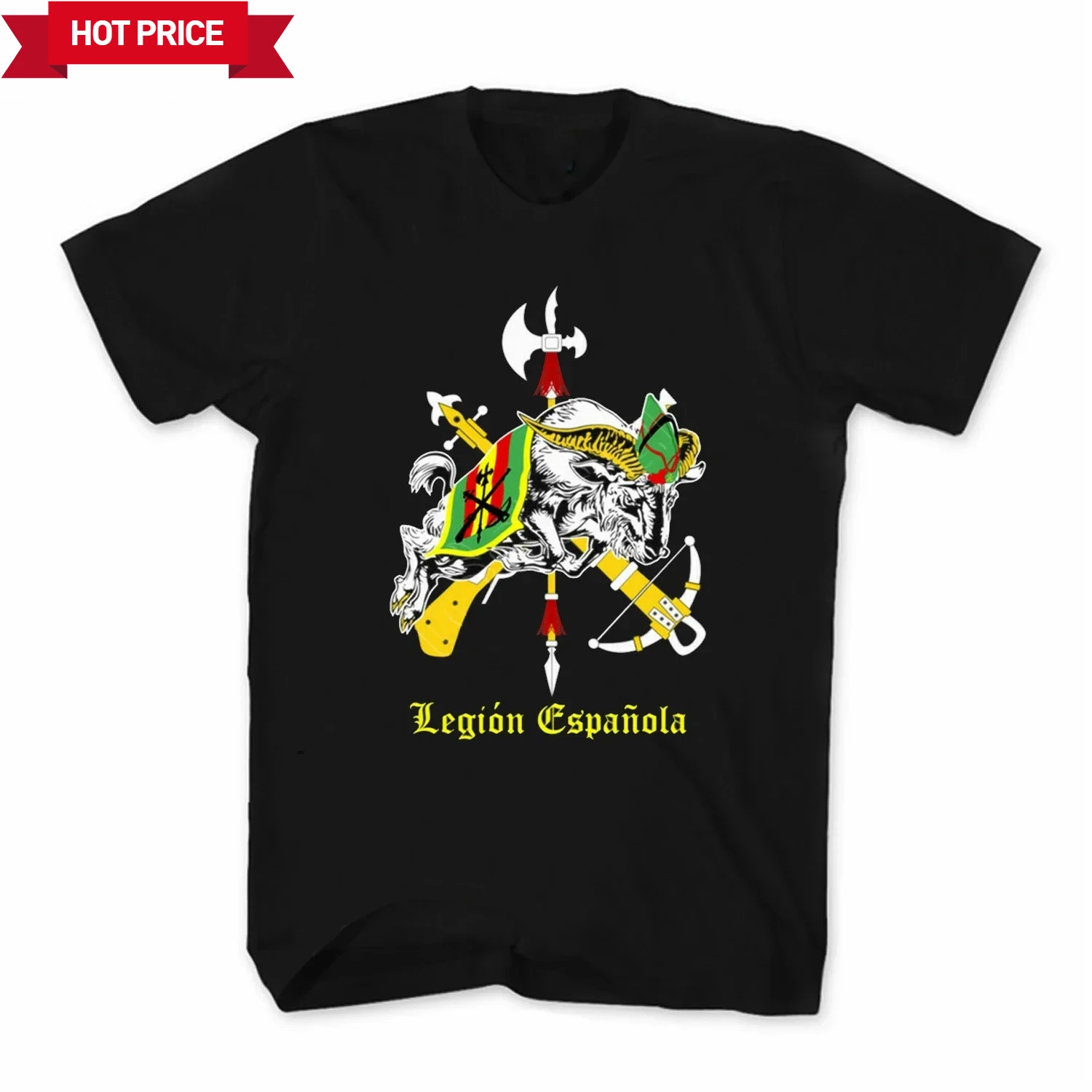 

Cabra Legion Emblem Spanish Foreign Legion T-Shirt. Summer Cotton O-Neck Short Sleeve Mens T Shirt New S-3XL