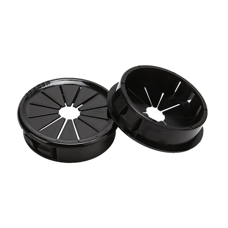10pcs Plastic Cable Hole Cover Furniture Dust Plug Buckle Office Computer Table Grommet Wire Passing Line Outlet Rings Home Tool