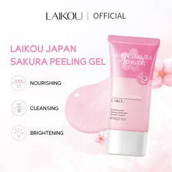 LAIKOU Japan Sakura Peeling Gel Facial Scrub Exfoliator Remove Dead Skin Cherry Blossoms Exfoliating Skin Care 60g