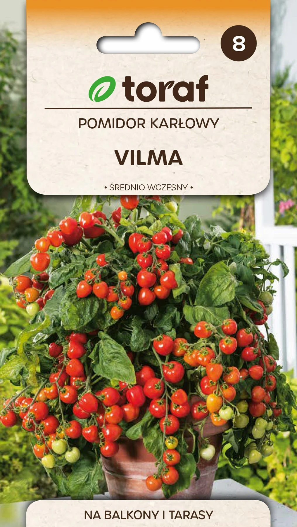 Tomatensamen VILMA Zwergtomate für Balkone und Terrassen 0,3g Toraf 185