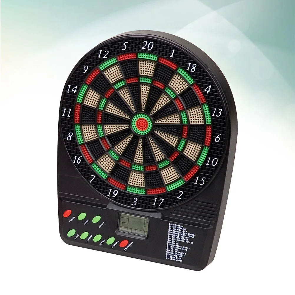 Automatic Scoring Electronic Dartboard 8 Inch Tournament Style Lcd Display Powered Game Random Color Outdoor