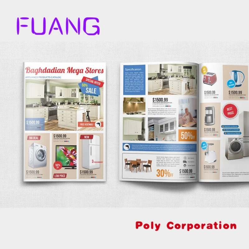 Custom Good Quality Custom Printing Catalogue Brochure Booklet Fashionable Magazine