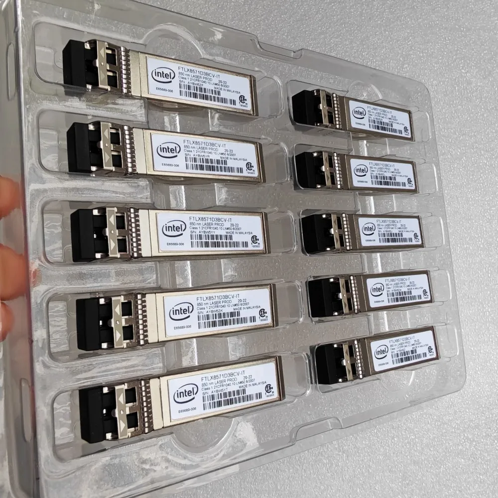 Intel 10GbE AFBR 709DMZ-IN3 SFP-10G-SR 10GBASE-SR Optic Transceiver Module 850nm Optical Transceiver Module Compatible Mellanox