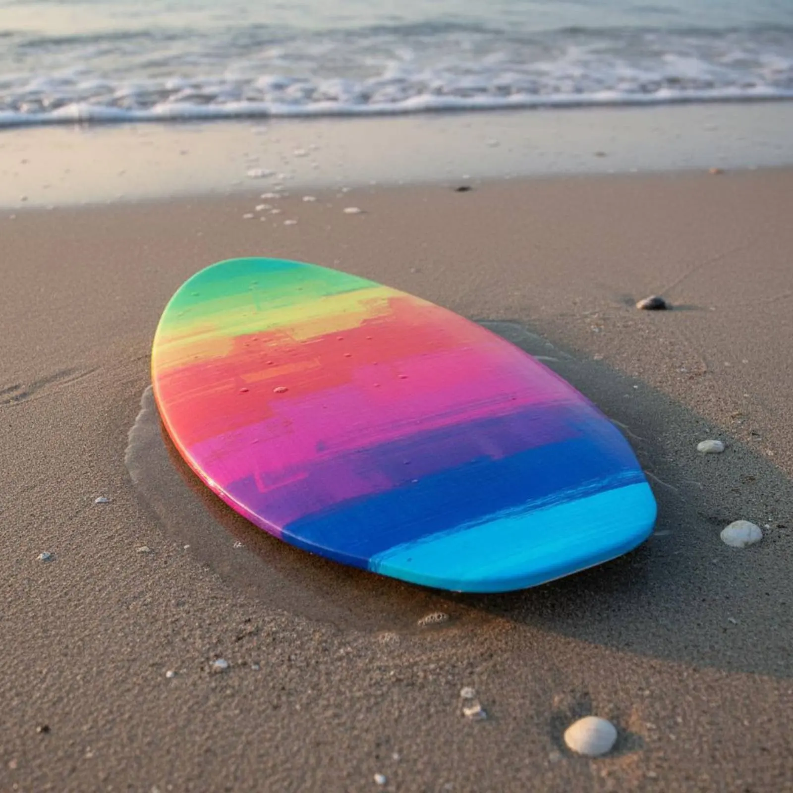 35/41 Inch Children Surfboard Lightweight Skimboard Beach Riding Board for Adults Kids Fun and Easy to Ride Skim Board view 5