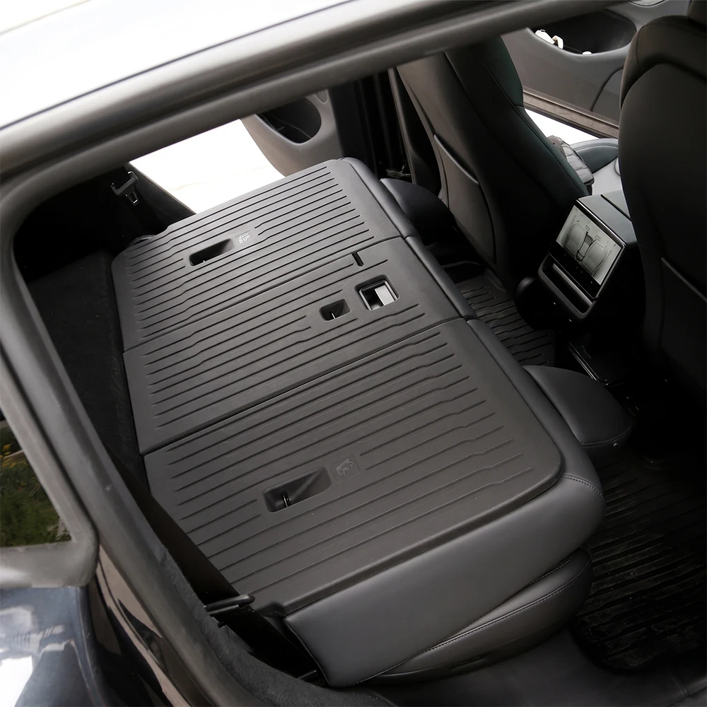 For Tesla Model Y Juniper Model YL 2025+ TPE Floor Mats Waterproof Luggage Mat Wear-resistant Foot Pads Trunk Mats Accessories