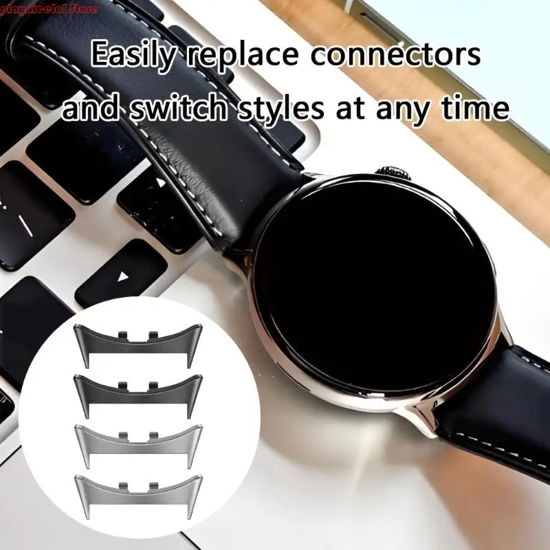 e8ba 1 쌍 스마트 워치 팔찌 시계를위한 어댑터 5 팔찌 금속 커넥터