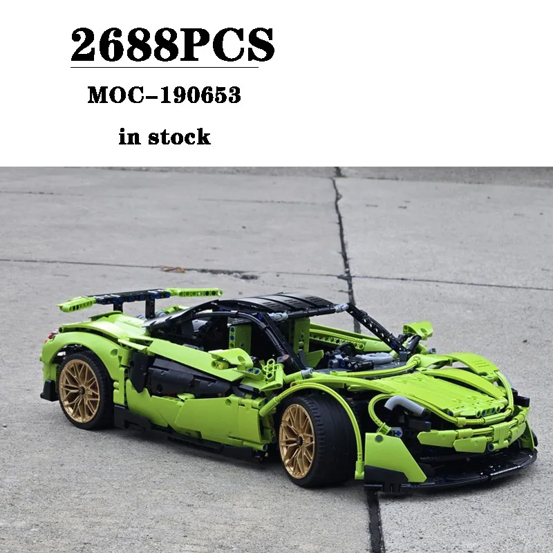 

New MOC-190653 Supercar Car Construction Assembly Building Blocks 2688PCS Adult Birthday Gifts Children Christmas Toy Gifts