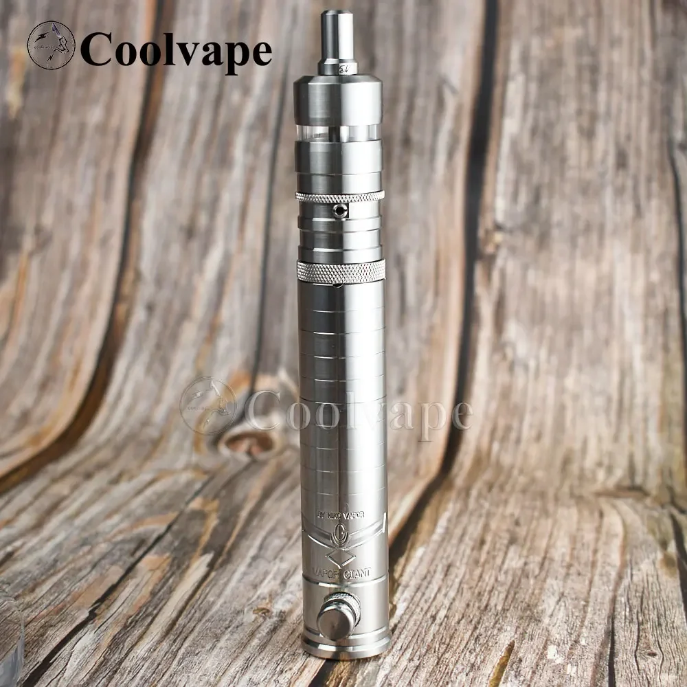 WOLFCOOLVAPE Vapor Giant Mech Mod Kit com Flash-E-Vapor V4.5 + RTA 23mm 316SS Atomizador Fit 18650 Bateria Vape E-cig