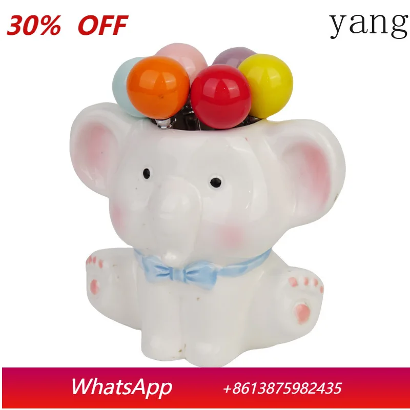 

CX Dopamine Elephant Unicorn Fruit Fork Stainless Steel Storage Set