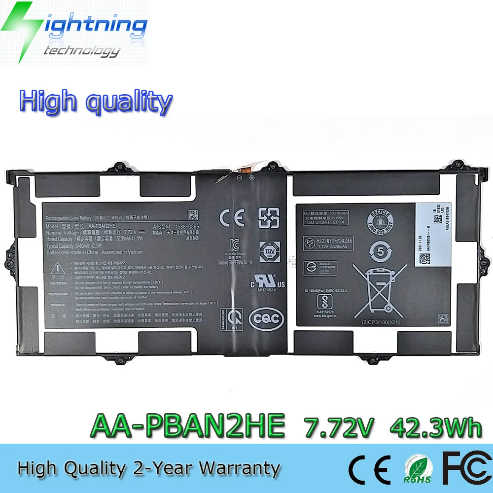 

New High quality AA-PBAN2HE 7.72V 42.3Wh Laptop Battery for Samsung Galaxy Book Go 5G NP545XLA XE340XDA NP340XLA