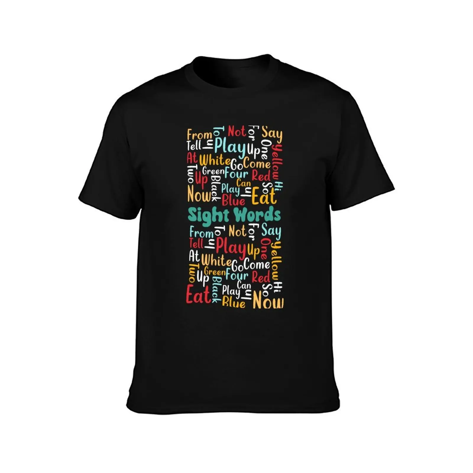 100 sight words, Kindergarten Sight Words T-Shirt Plus Size Street Style Tee T-Shirt